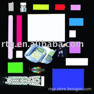 el backlight, el sheet, el panel, el light